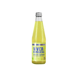 Bebida orgánica kombucha con limón y espirulina Viver 330ml