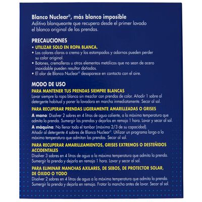 Detergente Blanco Nuclear 6 uds para lavar a mano o a maquina