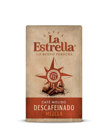 Caf&eacute; molido descafeinado mezcla La Estrella 250g