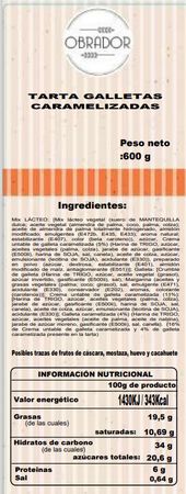 Tarta galletas caramelizadas 600g