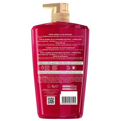 Champ&uacute; protector para cabello te&ntilde;ido o con mechas Elvive 1l