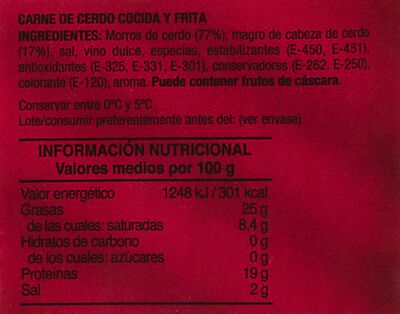 Chicharr&oacute;n frito Frial