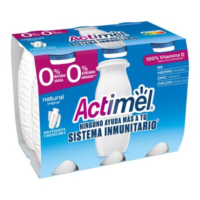 Actimel 0% MG pack 6 natural