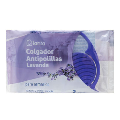 Colgador antipolillas Lanta pack-2 lavanda