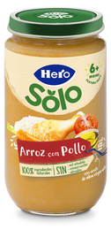 Tarro Hero Solo arroz pollo desde 6 meses 235g