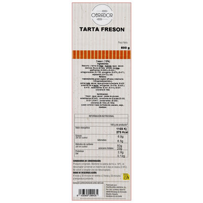 Tarta fres&oacute;n 600g