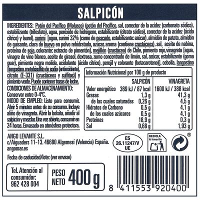 Salpic&oacute;n Angomar 400g