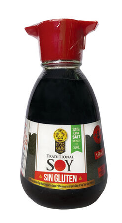Salsa sin gluten Tiger Khan 150ml soja