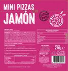 Mini pizzas Alipende 270g jamón
