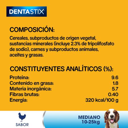 Snack higiene dental perro Dentastix mediano 28 unidades