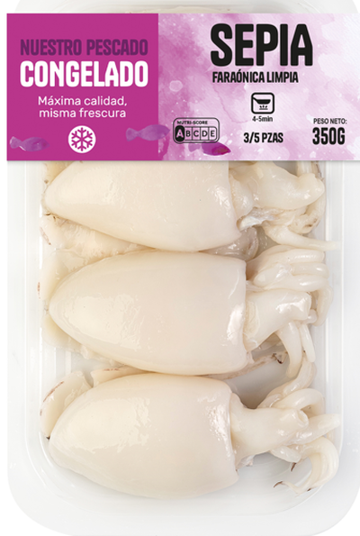 Sepia fara&oacute;nica limpia 350g