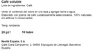 Caf&eacute; soluble natural Nescaf&eacute; 10 sobres