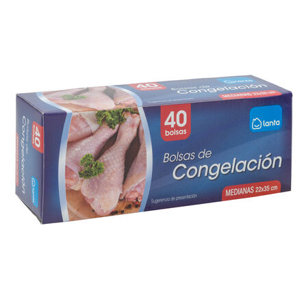 Bolsa de congelación Lanta 40 uds medianas