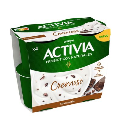 Bífidus Activia cremoso pack 4 stracciatella