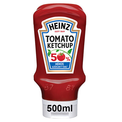Ketchup -50% azúcar Heinz 550g