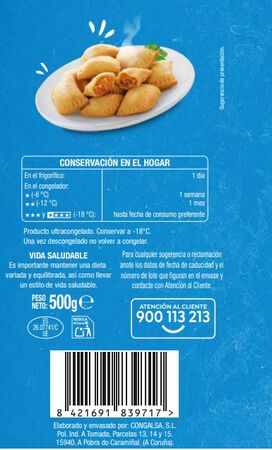 Mini empanadilla Alipende 500g atún