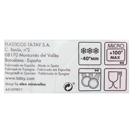 Hermetico plástico Tatay 0,5l redondo