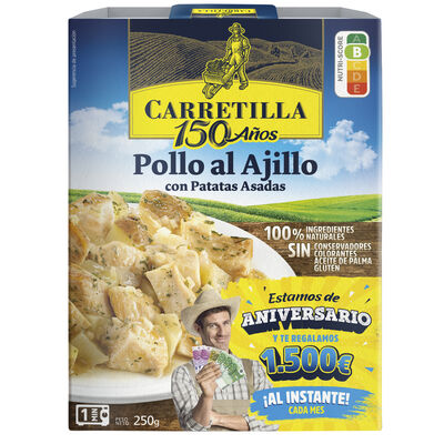 Pollo al ajillo con patatas Carretilla 250g