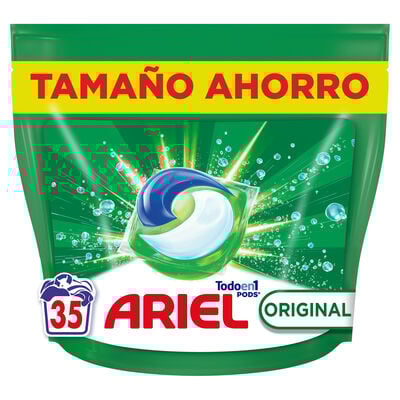 Detergente en cápsulas Ariel pods 35 lavados original