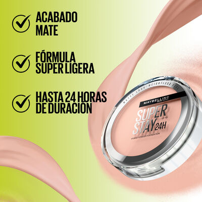 Base Maquillaje En Polvo Super Stay 24H Maybelline 21