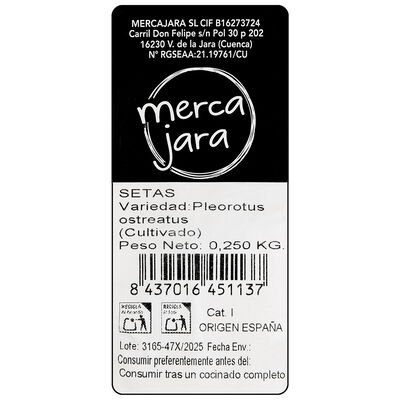 Setas en bandeja 250 g