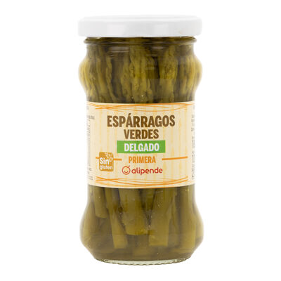 Espárragos verdes calibre delgado Alipende 100g