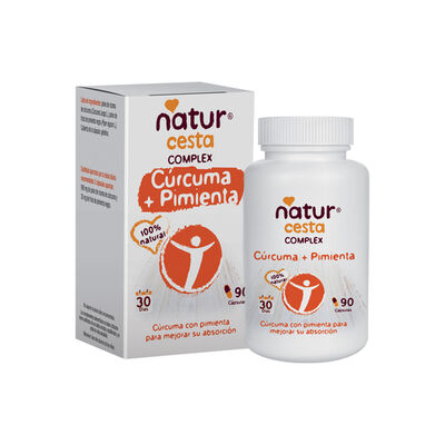 C&uacute;rcuma con pimienta Naturcesta complex 90 c&aacute;psulas
