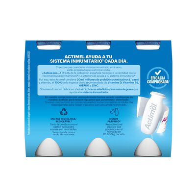 Actimel 0% MG pack 6 natural