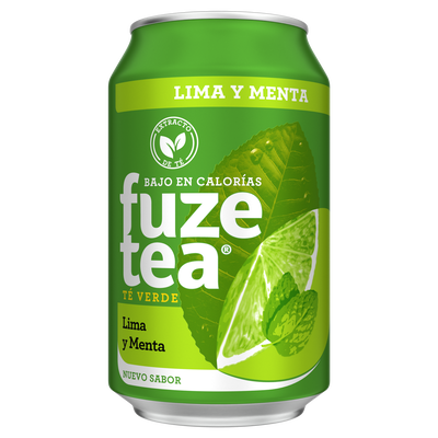 Refresco de té verde con lima y menta Fuze Tea 33cl