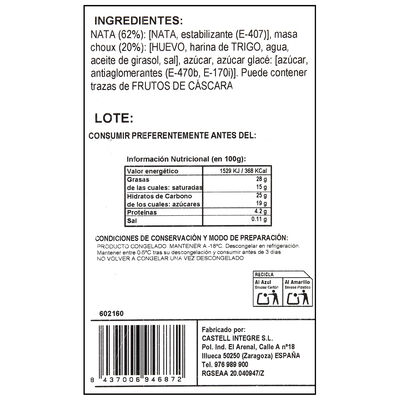 Bocadito de nata obrador 250g