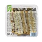 Sandwich gourmet de atún, pavo y jamón cocido con queso azul LM 300g