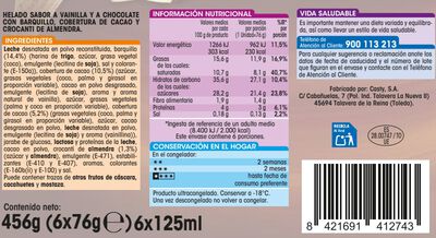 Helado cono Alipende 6 uds vainilla y chocolate