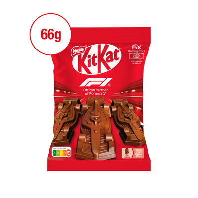 Chocolatina f1 racing cars Kit Kat 6 unidades