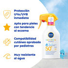 Crema solar pistola factor de protecci&oacute;n 50 babies & kids sensitive Nivea 250 ml
