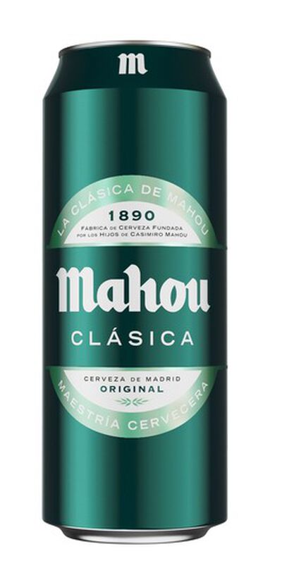 Cerveza rubia Mahou Clásica lata 50cl