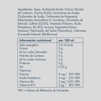 Bebida energ&eacute;tica zero Red Bull 25cl