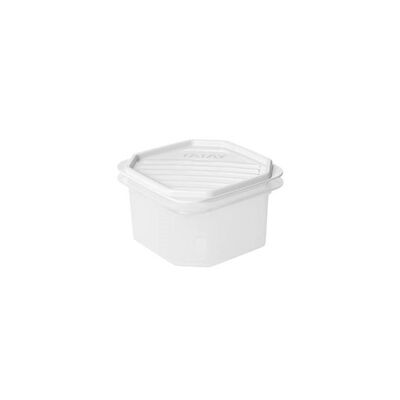 Tupper hermético de plástico blanco Tatay 0,6 litros Quttin