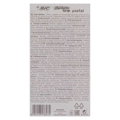 Marcador fluorescente pastel Bic colores 4 uds