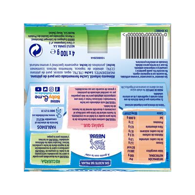 Postre Nestlé Yogolino plátano desde 6meses pack 4 (desde 6 meses)