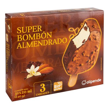 Helado super bombón Alipende 360 ml 3 uds