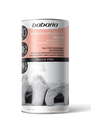 DESODORANTE EN POLVO PARA PIES BABARIA 100ML CON ALOE VERA