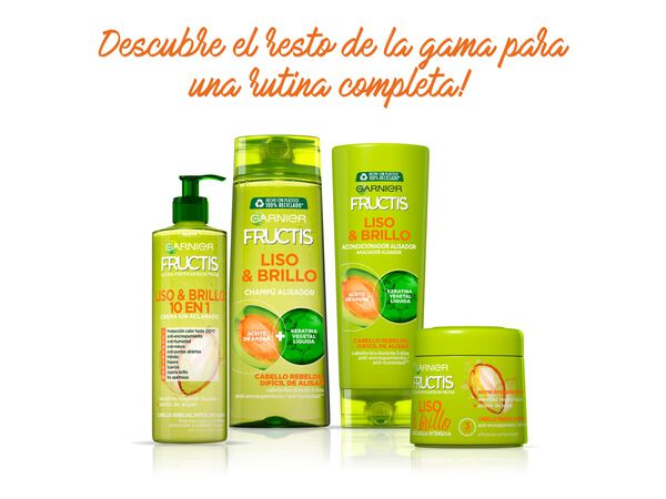 Mascarilla capilar intensiva Fructis 300ml liso&brillo