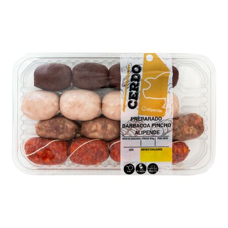 Surtido de embutidos pincho barbacoa Alipende 575g aproximadamente