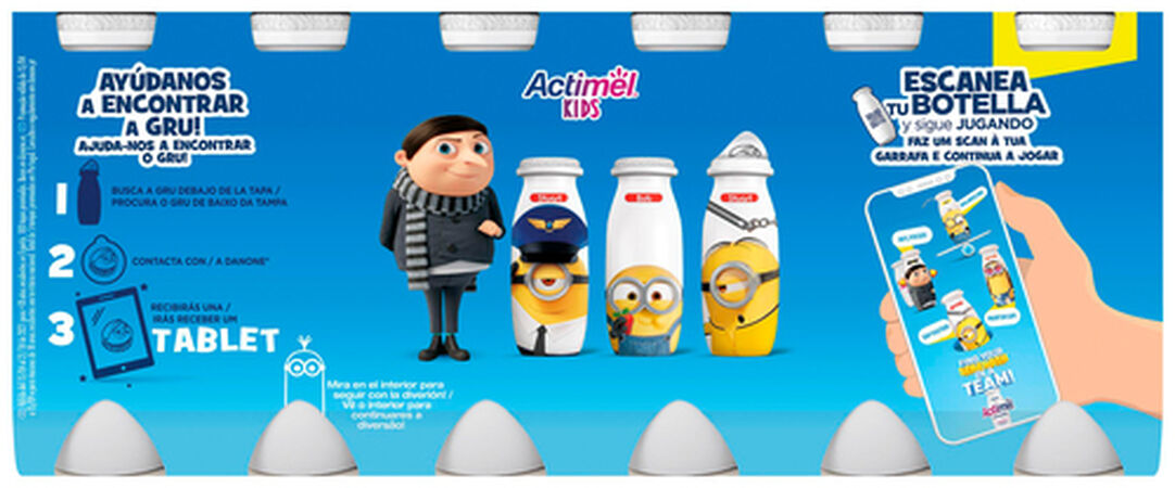 L Casei Actimel Danone pack 12 fresa