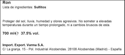 Ron añejo Barceló 70cl + regalo 4 vasos