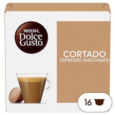 Café cortado macchiato Nescafé Dolce Gusto 16 cápsulas