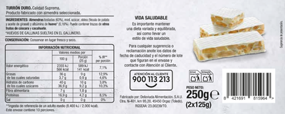 Turr&oacute;n duro Alipende 250g