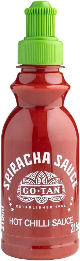 Salsa de chile picante Sriracha Go-Tan botella 215ml