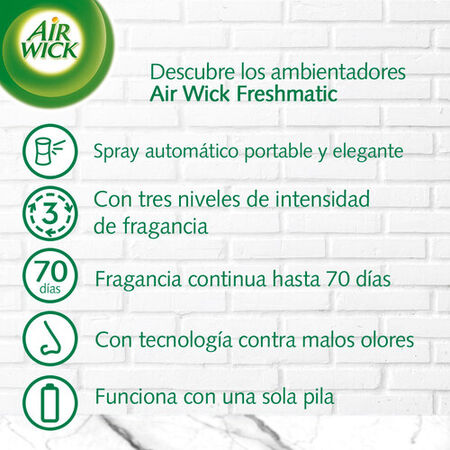 Ambientador Airwick fresh 250ml recambio oasis turquesa