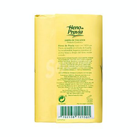Jabón en pastilla Heno De Pravia 150g pack-3 original